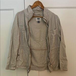 Old Navy linen zip up jacket